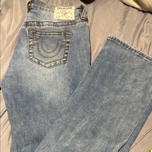 True Religion Blue Straight Leg Jeans Classic Style